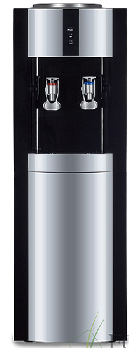 Напольный кулер Экочип V21-L черный с серебром