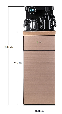 Кулер с чайным столиком Тиабар Ecotronic TB12-LNR золотой ( под заказ 4-5 дней) (4)